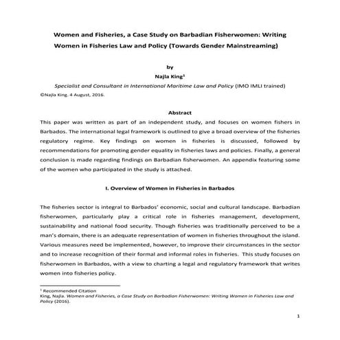 Gender in the maritme space: A maritime security perspective | PPTX