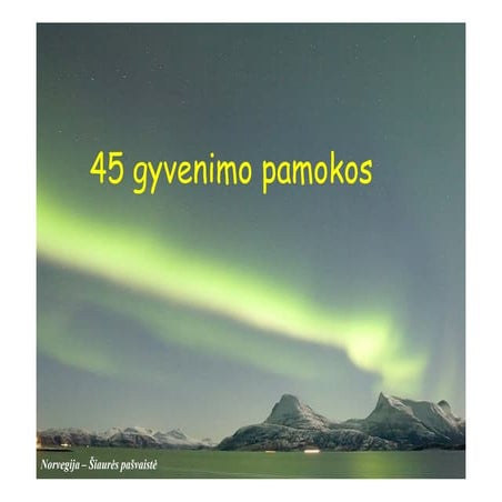 "45 gyvenimo pamokos. Kursai.tinklas.lt"