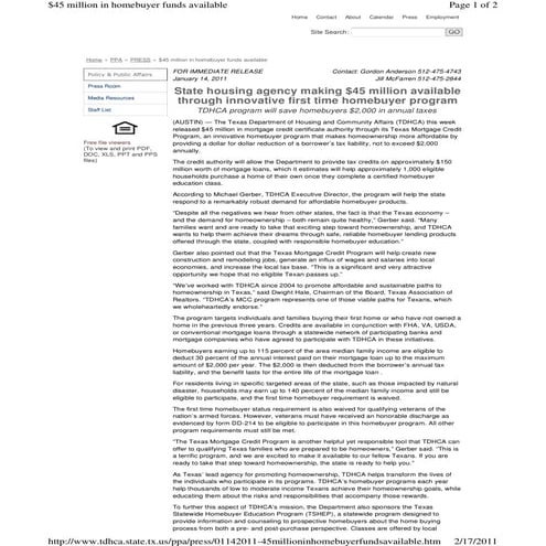 Down Payment Assistance Guidelines - Houston,TX Home Buyers | PDF