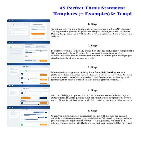 45 Perfect Thesis Statement Templates ( Examples) Templ