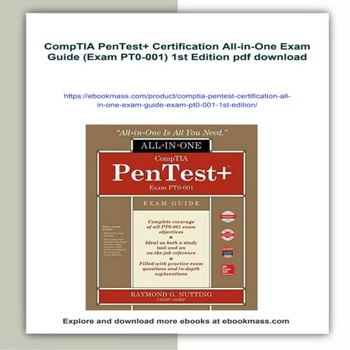 CompTIA PenTest+ Certification All-in-One Exam Guide (Exam PT0-001) 1st Edition
