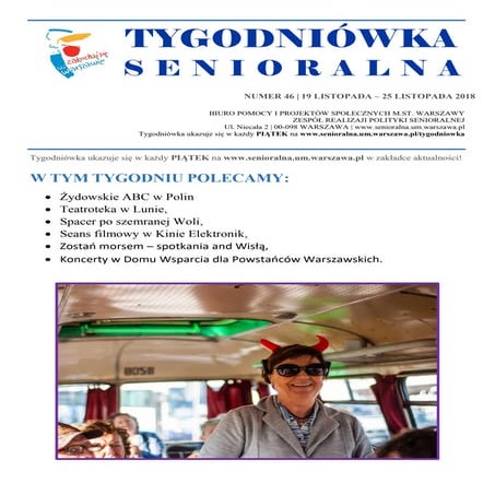 Numer 46 Tygodniówki Senioralnej