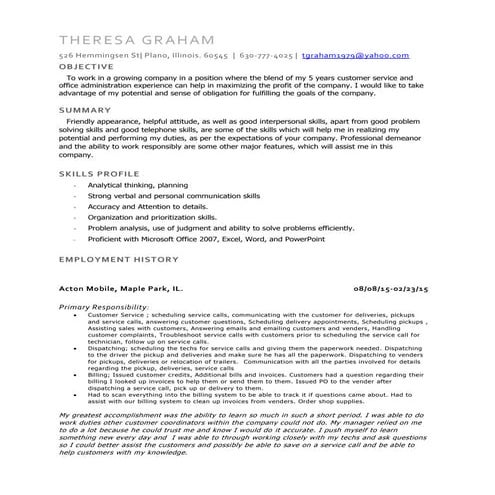TheresaGraham resume