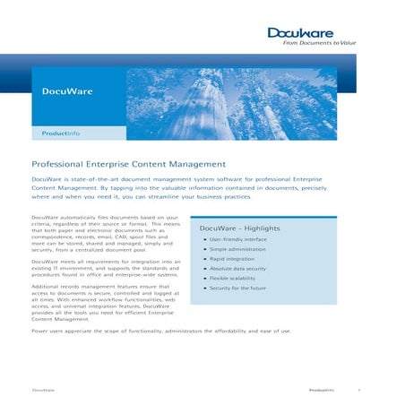 DocuWare Overview