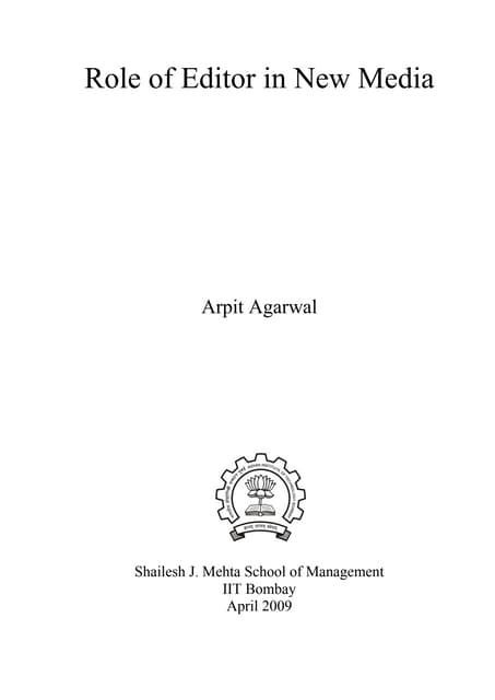 46101491 role-of-editor-in-new-media