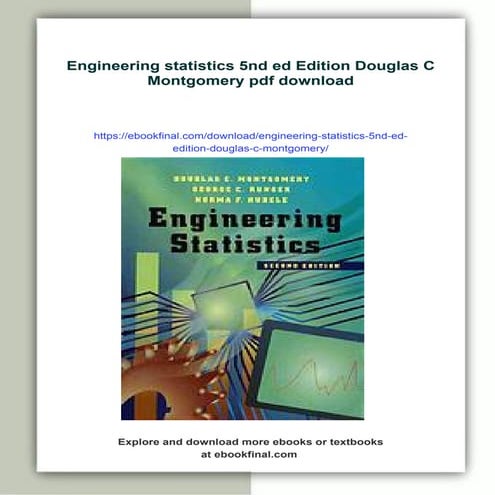 Engineering statistics 5nd ed Edition Douglas C Montgomery