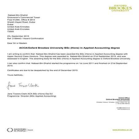 award-confirmation | PDF