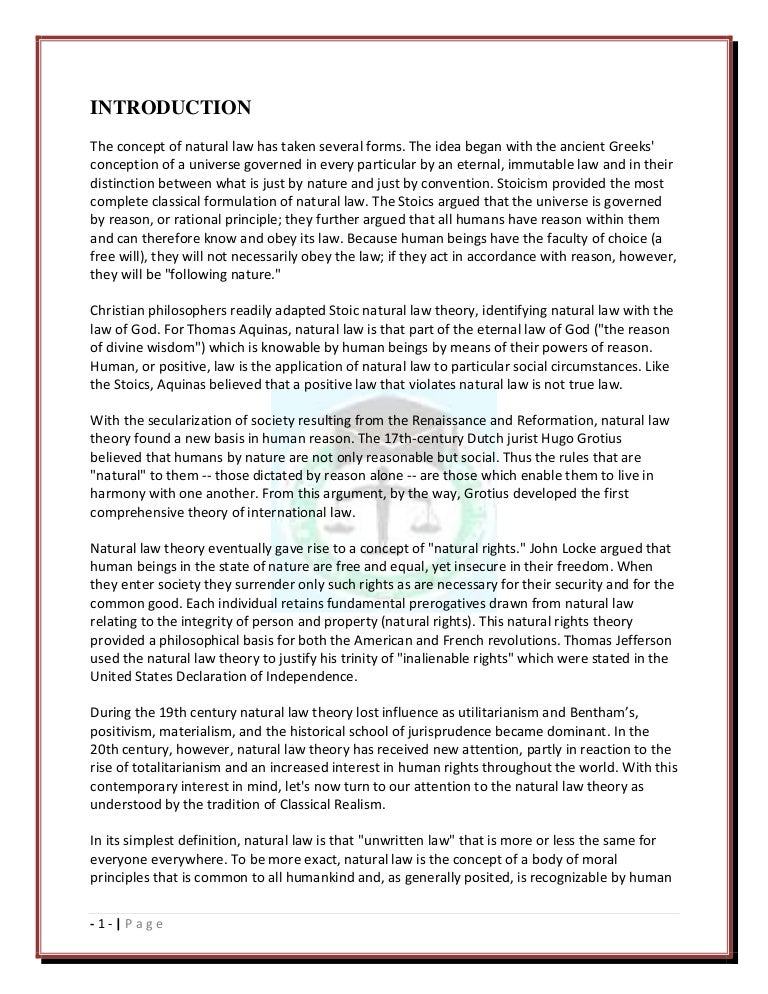 Jurisprudence Essays Natural Law Mistyhamel Jurisprudence Natural Law Jusiprudence Assignment Essay An Essay On English Language also Healthy Food Essays Narrative Essay Example For High School