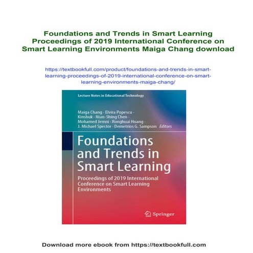 Foundations and Trends in Smart Learning Proceedings of 2019 International Co...