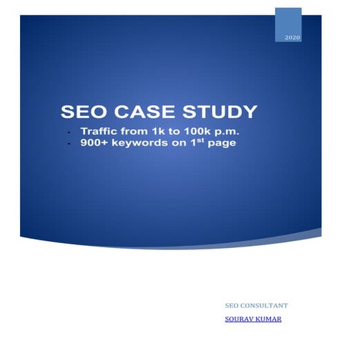 Sourav SEO Case Study - 1k to 100k traffic