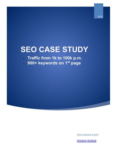 Sourav SEO Case Study - 1k to 100k traffic