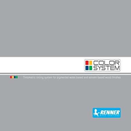 Renner Italy - Tinting -Color System_en Catalogue 