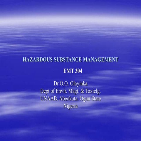 464_ HAZARDOUS SUBSTANCE MANAGEMENT2.ppt