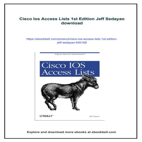 Cisco IOS in a Nutshell 2nd ed Edition James Boney | PDF