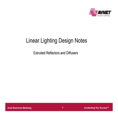 Linear Lighting Design Notes