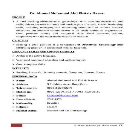CV NEW | PDF