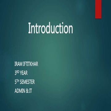 Work placement Presentation | PPTX