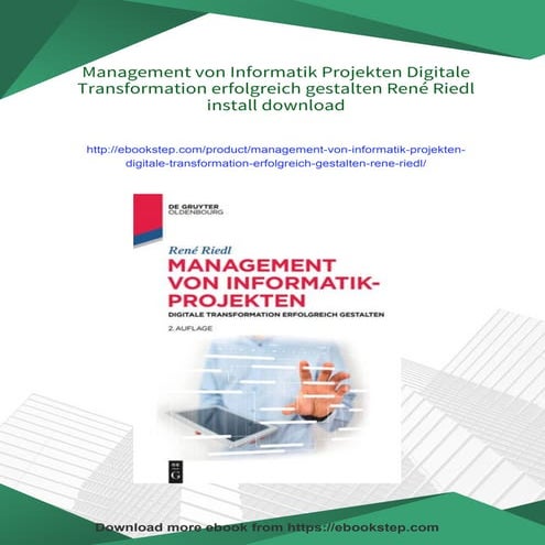 Management von Informatik Projekten Digitale Transformation erfolgreich gesta...