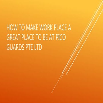 How to make work place a great place