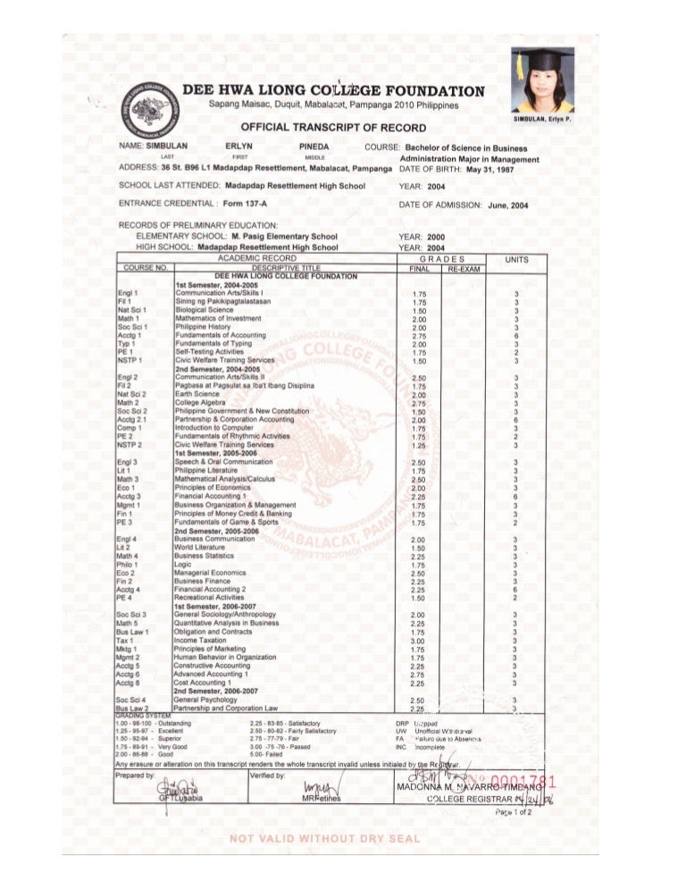 TRANSCRIPT OF RECORDS transcript-of-records
