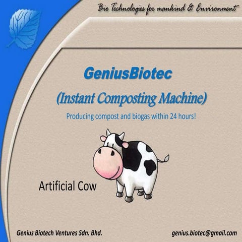 GeniusBiotec (Anaerobic Digester)