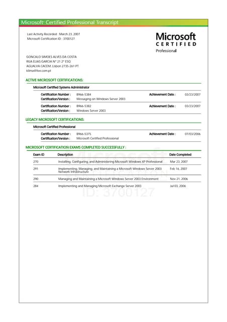 Microsoft Learning Transcript.PDF