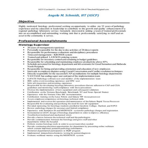 Updated Improved Licensed Professional Cytotechnologist Resume Short ...