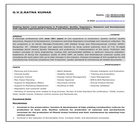 Arvind Resume | DOC