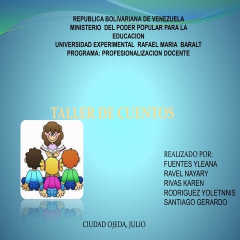 4 talle sobre la creacion de cuentos