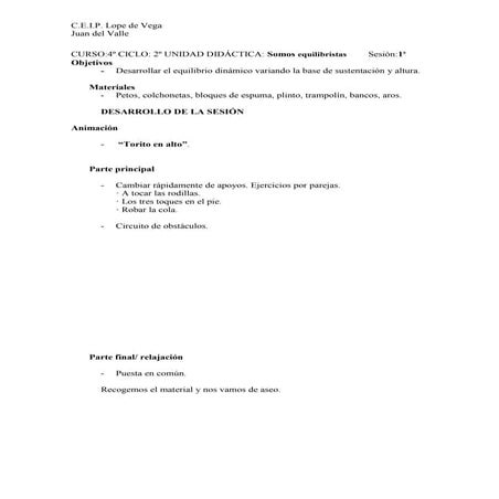 4º 6ªu.d equilibrio