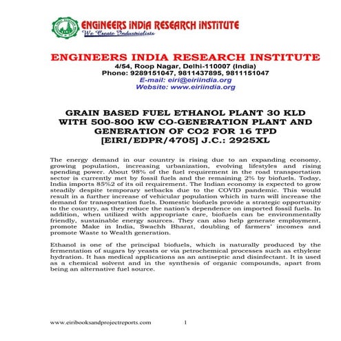 626319365-5KLPD-Ethanol-Plant-Report.pdf