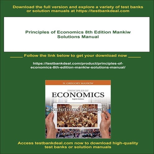 Principles of Economics 8th Edition Mankiw Solutions Manual