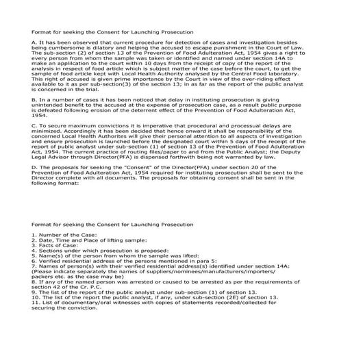 Document-CONSENT LAUNCHING PROSECUTION