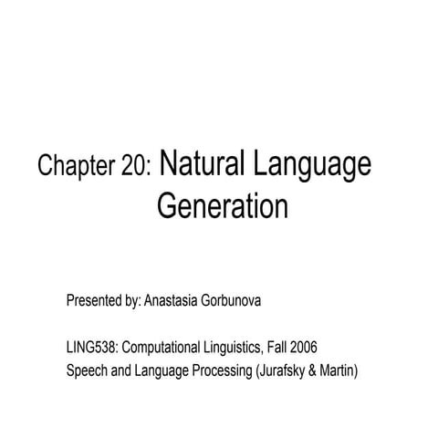 natural language processing 