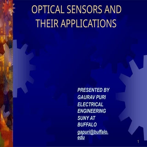 Sensors and their applications | PPT