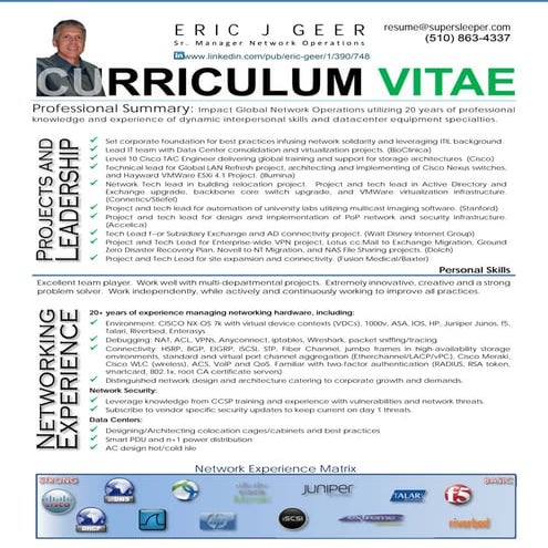 Eric J Geer Resume 05-20-2015 | PDF