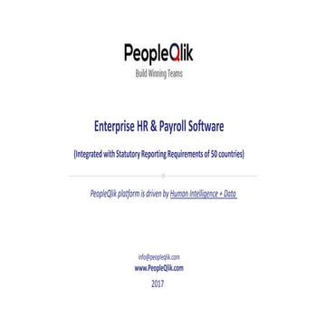 Detailed - PeopleQlik 2017 (Enterprise Version)