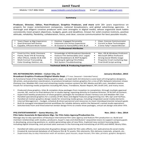 Jamil Toure-Resume 2016