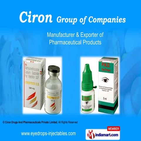 Pharmaceutical Syrups by Ciron Drugs And Pharmaceuticals Private ...