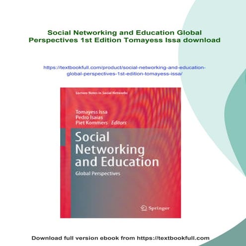 Social Networking and Education Global Perspectives 1st Edition ...