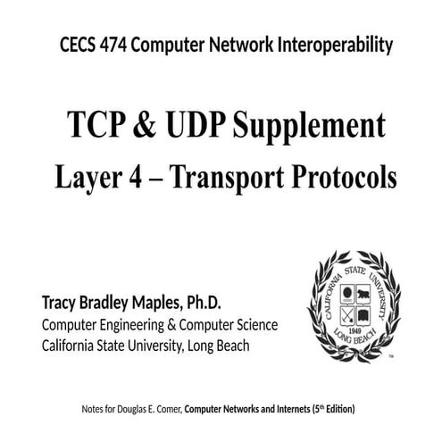 presentation on 474-TCP-UDP-Supplement,They are the types of transport layer