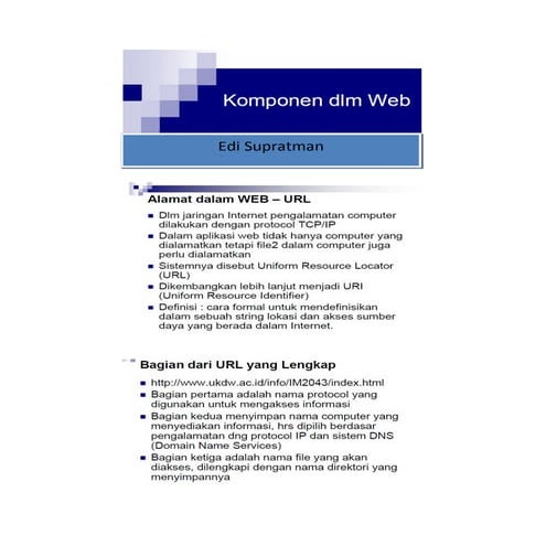 4740 pertemuan8(komponen dalam web)