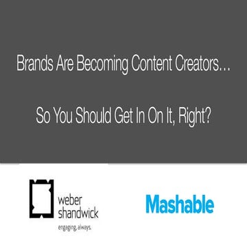 Brands Are Becoming Content Creators: So You Should Get In On It, Right?