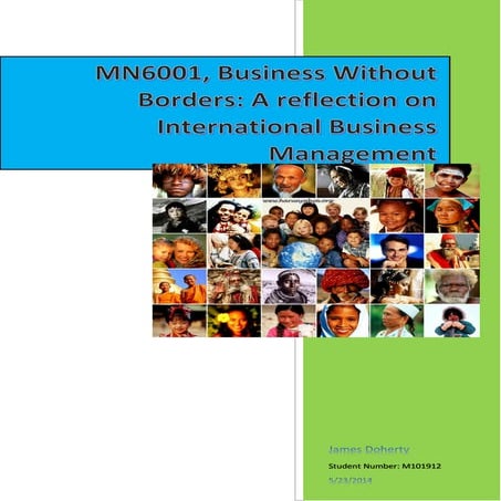MN6001 Business Without Borders, Assignment 3 (i)