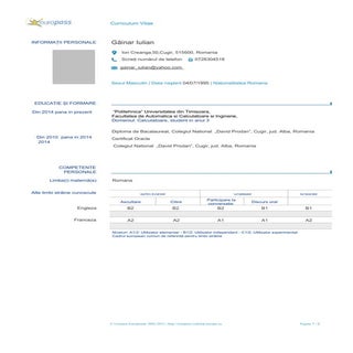 CV Găinar_Iulian