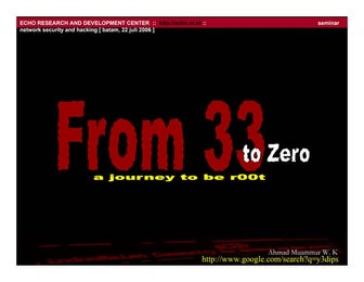 from 33 to 0 - A journey to be root