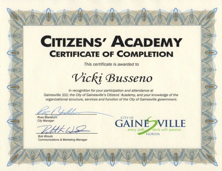 Citizens Academy_Cert of Completion_041615