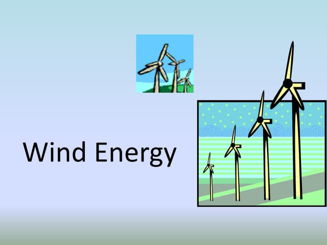 wind turbine detailed presentation  .ppt