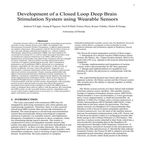 Closed Loop DBS | PDF