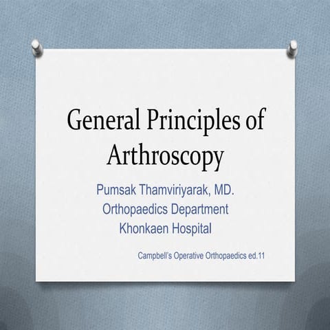 47 cb principle of arthroscopy